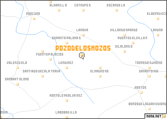 map of Pozo de los Mozos