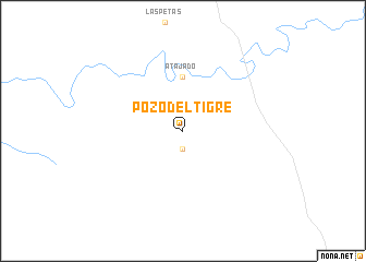 map of Pozo del Tigre
