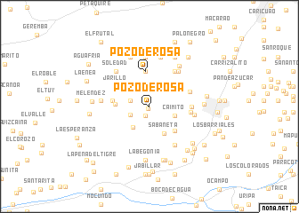 map of Pozo de Rosa