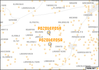 map of Pozo de Rosa