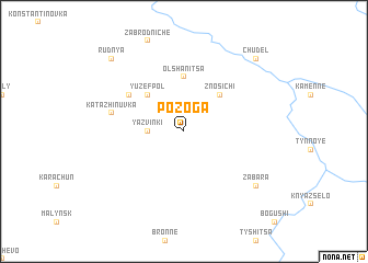 map of Pozoga