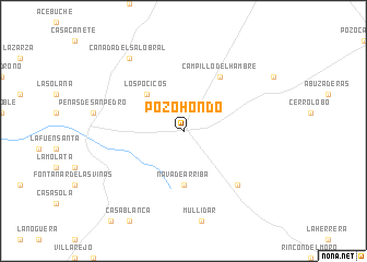 map of Pozohondo