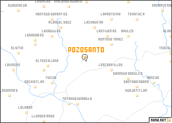 map of Pozo Santo