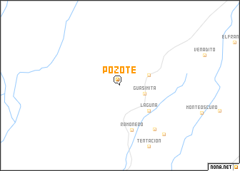 map of Pozote