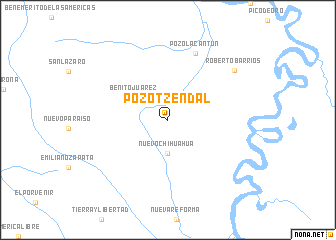 map of Pozo Tzendal