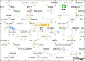 map of Pozowice