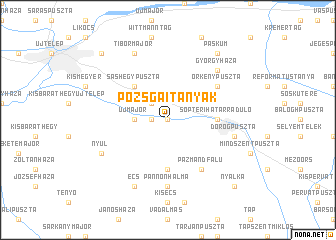 map of Pozsgaitanyák