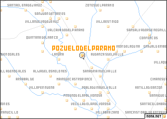map of Pozuelo del Páramo