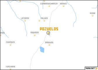 map of Pozuelos