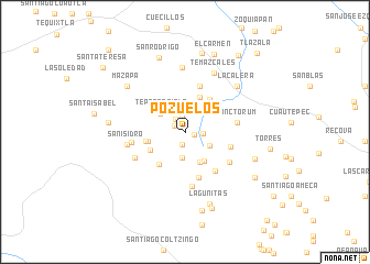 map of Pozuelos