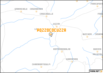 map of Pozzo Cocuzza