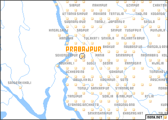 map of Prabājpur