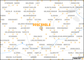 map of Praca Małe