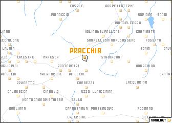 map of Pracchia