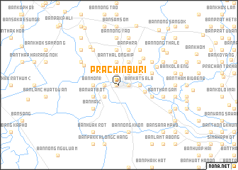 map of Prachin Buri