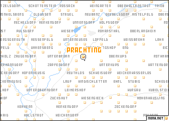 map of Prächting