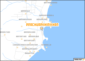 map of Prachuap Khiri Khan