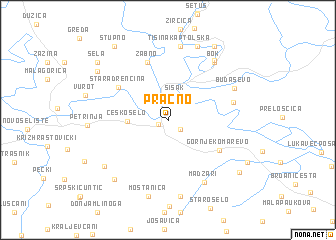 map of Pračno