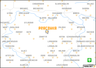 map of Pracówka