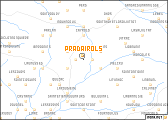 map of Pradairols