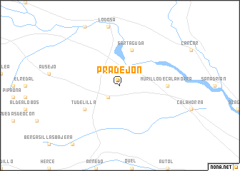 map of Pradejón