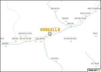 map of Pradella