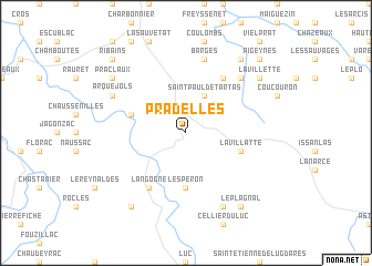 map of Pradelles