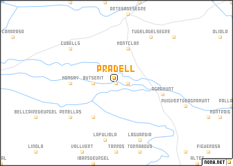 map of Pradell