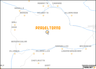 map of Pra del Torno