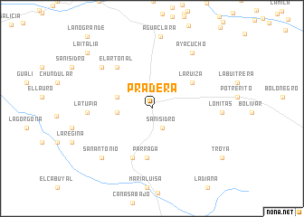 map of Pradera