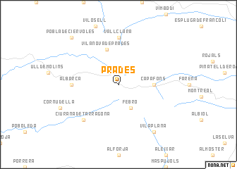 map of Prades