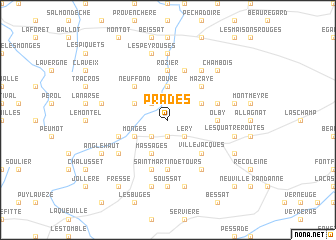 map of Prades