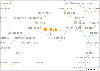 map of Prades