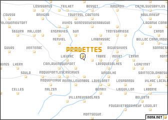 map of Pradettes