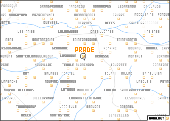 map of Prade