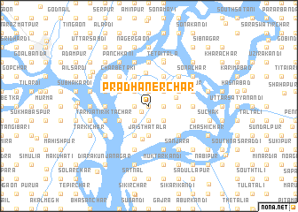 map of Pradhāner Char