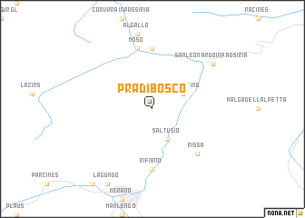 map of Pradibosco