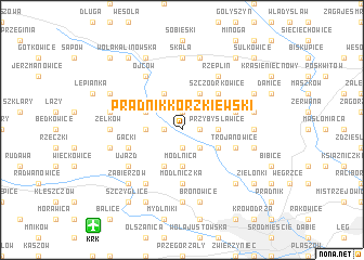 map of Prądnik Korzkiewski