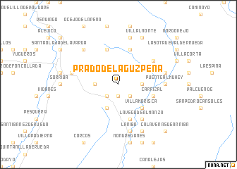 map of Prado de la Guzpeña