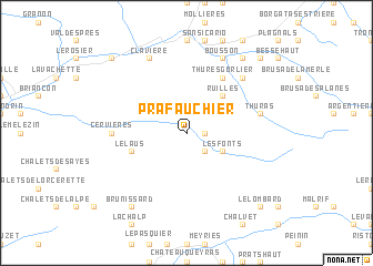 map of Prafauchier