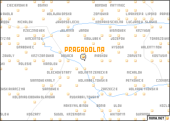 map of Praga Dolna