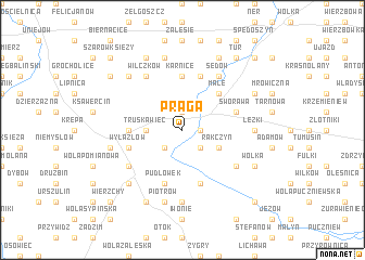 map of Praga