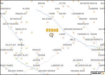 map of Praha