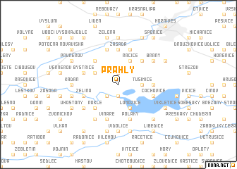 map of Prahly