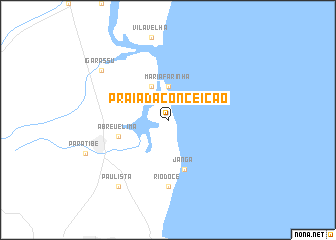 map of Praia da Conceição