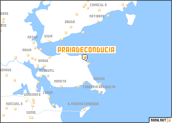 map of Praia de Condúcia