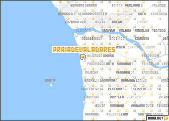 map of Praia de Valadares