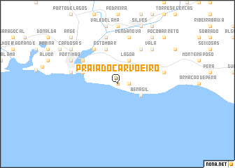 map of Praia do Carvoeiro