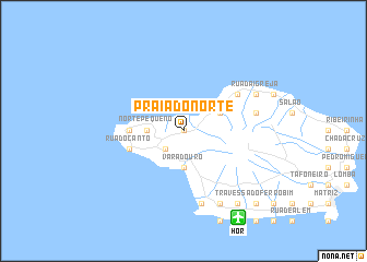 map of Praia do Norte