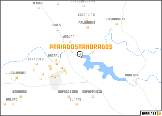 map of Praia dos Namorados